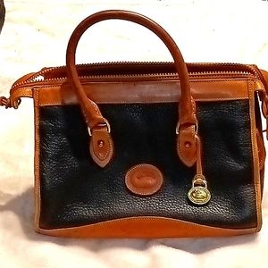 Vintage Dooney and Bourke Satchel All Weather Leather Handbag Purse